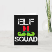 Cute Christmas Cheer Elf Squad Santa's Helper Kaart (Voorkant)