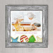 Cute Christmas Cookies Custom Family Photo