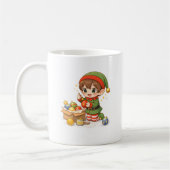 Cute Christmas Elf Baking Mug Koffiemok (Links)