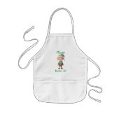 Cute Christmas Elf Personalized Kinder Schort (Voorkant)