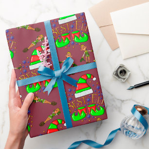 Cute Christmas Elves Cadeaupapier