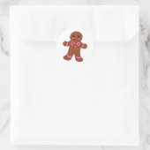 Cute Christmas Gingerbread Boy Cookie Stickers (Sac)