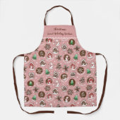 Cute Christmas Gingerbread Cookie Holiday Baking  Schort (Voorkant)
