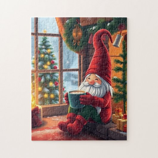 Cute Christmas gnome Legpuzzel (Verticaal)
