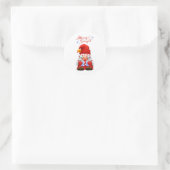 Cute Christmas Gnome Merry & Bright Sticker (Sac)