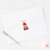 Cute Christmas Gnome Merry & Bright Sticker (Enveloppe)