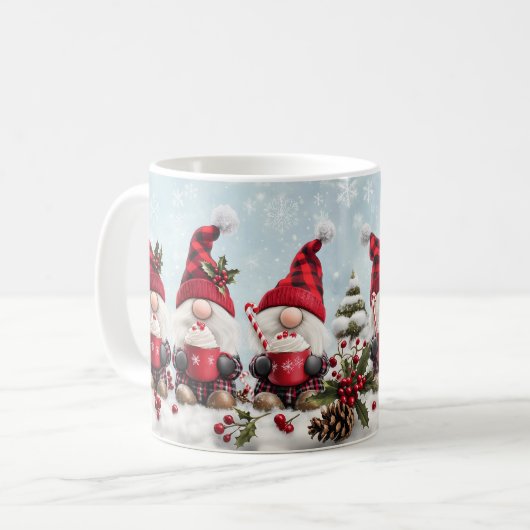 Cute Christmas Gnome Mug (Devant gauche)