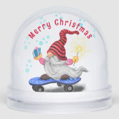 Cute Christmas Gnome Snow Globe (Avant)