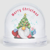 Cute Christmas Gnome Snow Globe (Arrière)