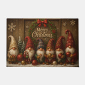 Cute Christmas Gnomes Merry Doormat Deurmat (Voorkant)