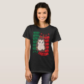 Cute Christmas hedgehog T-shirt (Voorkant volledig)