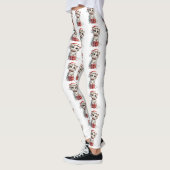 Cute Christmas Kitten on Gift Box Leggings (Links)
