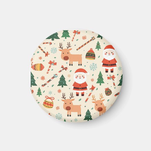 Cute Christmas Magnet Magneet (Voorkant)