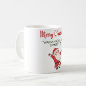 Cute Christmas Mug – Merry Christmas | Warm Hugs & (Devant gauche)