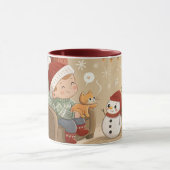 cute christmas mug mok (Midden)