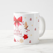 “Cute Christmas Mug with Red Bow Wreath" (Devant droit)