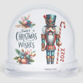 Cute Christmas Nutcracker  Snow Globes Sneeuwbol (Achterkant)