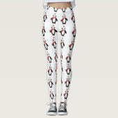 Cute Christmas Penguin Leggings (Devant)