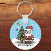 Cute Christmas Potato Custom Sleutelhanger (Voorkant)