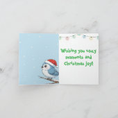 Cute Christmas Reindeer Kaart (Binnen)