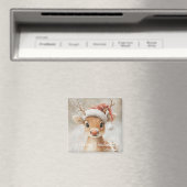 Cute Christmas Reindeer Magnet (In Situ (Lave-vaisselle))