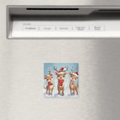 Cute Christmas Reindeer Magnet (In Situ (Lave-vaisselle))