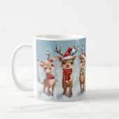 Cute Christmas Reindeer Mug – Cozy Holiday Mug  (Gauche)
