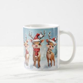 Cute Christmas Reindeer Mug – Cozy Holiday Mug  Koffiemok