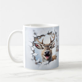 Cute Christmas Reindeer Mug | Cozy Winter Mug  Koffiemok