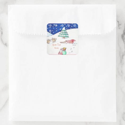 Cute christmas santa Sticker (Sac)