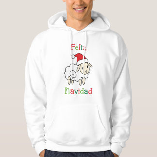 Cute Christmas Sheep – Feliz Navidad Hoodie