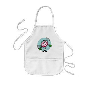 CUTE CHRISTMAS SNOEP KINDER HOLIDAY WHITE APRON SCHORT
