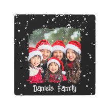 Cute Christmas Snow Family Photo