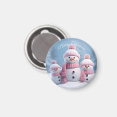Cute Christmas Snowman Magnet (Recto/Verso)