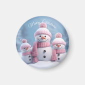 Cute Christmas Snowman Magnet (Devant)