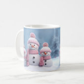 Cute Christmas Snowman Mug | Cozy Winter Mug  (Devant gauche)