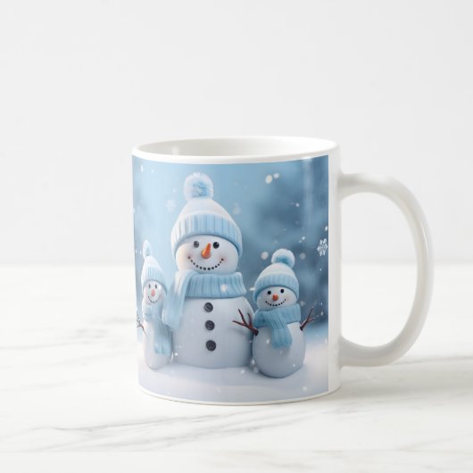 Cute Christmas Snowman Mug | Cozy Winter Mug (Droite)