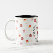 Cute Christmas Snowman Mug with Wreath (Gauche)