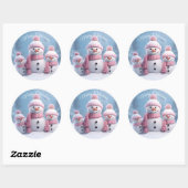Cute Christmas Snowman Sticker (Vel)