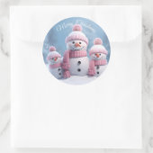 Cute Christmas Snowman Sticker (Tas)