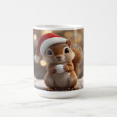 Cute Christmas Squirrel Holiday Mug Koffiemok (Center)