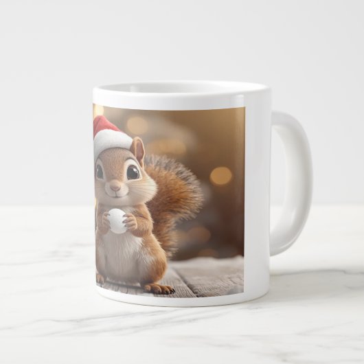 Cute Christmas Squirrel Specialty Mug (Devant droit)