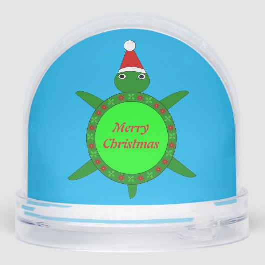 Cute Christmas Turtle with Flowery Shell Custom (Arrière)