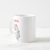 Cute Christmas Unicorn Mug (Devant gauche)