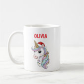 Cute Christmas Unicorn Mug (Gauche)
