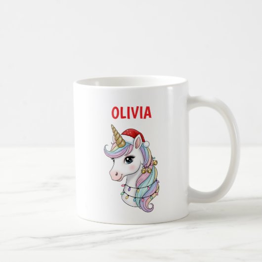 Cute Christmas Unicorn Mug (Droite)
