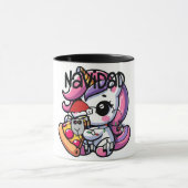 Cute Christmas Unicorn Mug – “Navidad” Holiday Cof (Centre)