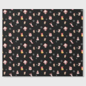 Cute Christmas Wrapping Paper Cadeaupapier (Vlak)