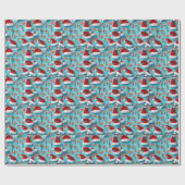 Cute Christmas Wrapping Paper Cadeaupapier (Vlak)