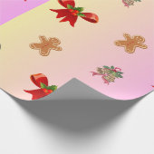 Cute Christmas Wrapping Paper Cadeaupapier (Hoek)